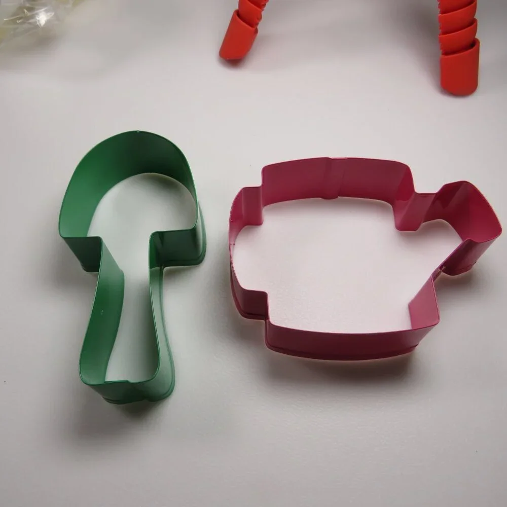 Cookie Cutters Metal Spring Watering Can & Shovel Enamel Painted